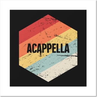 Retro Vintage Acappella Icon Posters and Art